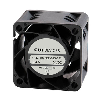 CFM-4020BF-075-306-20 by CUI Devices - FAN AXIAL 40X20MM BALL 5VDC WIRE