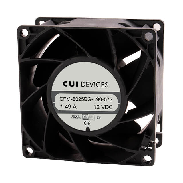 CFM-8025BG-160-484 by CUI Devices - FAN AXIAL 80X25.4MM 12VDC WIRE