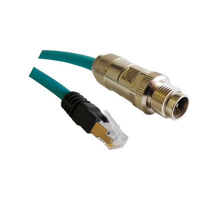 BM-MARM100M by Stewart Connector - CABLE M12 X CODE MALE TO RJ45 10M