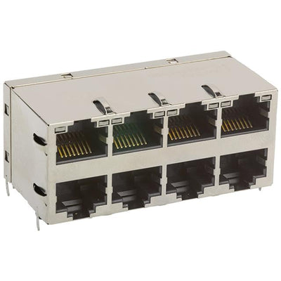 0854-2X4R-66-F by Bel Fuse Inc. - CONNECTOR JACK 8PORT 1000 BASE-T PCB