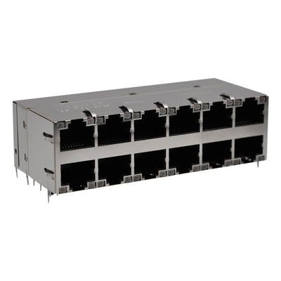 0895-2C6R-GK by Bel Fuse Inc. - CONNECTOR JACK 12PORT 1000 BASE-T PCB