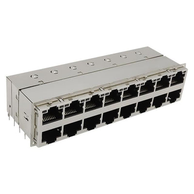 0833-2X8R-54-F by Bel Fuse Inc. - CONNECTOR JACK 16PORT 1000 BASE-T PCB