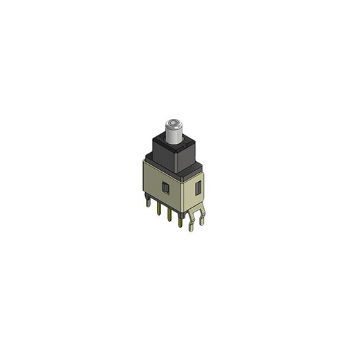 MPB01-1C54-SB-CAP-WT-D by CUI Devices - SPDT, THROUGH HOLE, 5.4 MM PUSH,