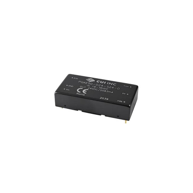 PQAE50-D48-S24-D by CUI Inc. - DC-DC ISOLATED, 50 W, 36~75 VDC