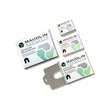 MSB050-10 by Maudlin Products - SLOTTED SHIM,3X3 INX0.050IN,PK10