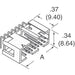 D3372-5002-AR by 3M - CONNECTOR HEADER R/A 60POS 2.54MM