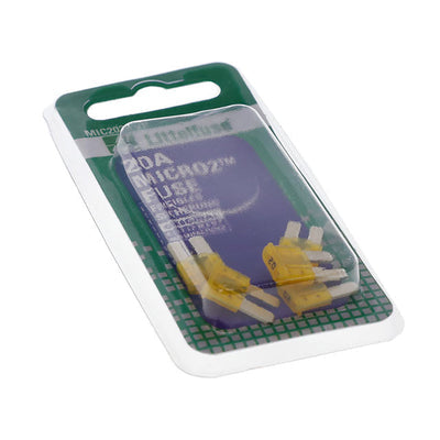 MIC2020.VP by Littelfuse Inc. - FUSE AUTO 20A 32VDC BLADE MICRO