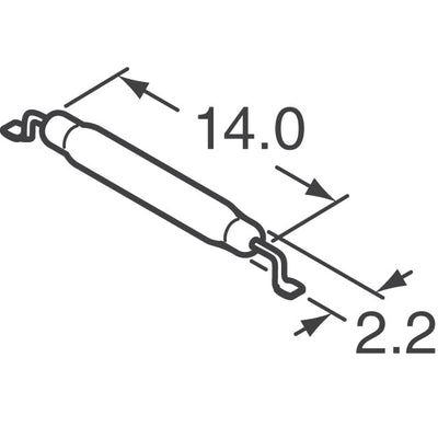 MK23-87-D-2 by Standex-Meder Electronics - SWITCH REED SPST NO FLT BENT SMD