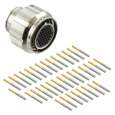 MKJ1A6F13-37SA by ITT Cannon, LLC - CONNECTOR PLUG FMALE 37POS GOLD CRIMP