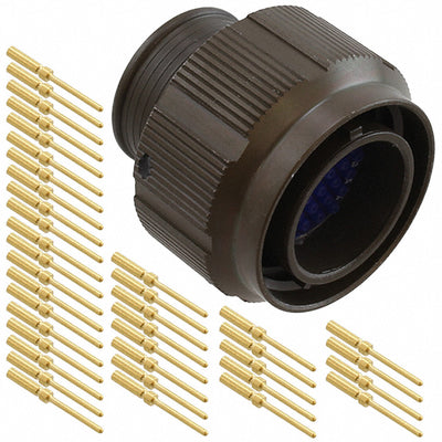 MKJ1A6W13-37PA by ITT Cannon, LLC - CONNECTOR PLUG MALE 37POS GOLD CRIMP