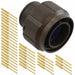 MKJ1A6W13-37PA by ITT Cannon, LLC - CONNECTOR PLUG MALE 37POS GOLD CRIMP