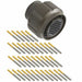 MKJ1A6W13-37SA by ITT Cannon, LLC - CONNECTOR PLUG FMALE 37POS GOLD CRIMP