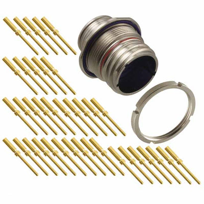 MKJ1A7F13-37PA by ITT Cannon, LLC - CONNECTOR RECPT MALE 37POS GOLD CRIMP