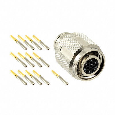 MKJ5A6F10-13SA by ITT Cannon, LLC - CONNECTOR PLUG FMALE 13POS GOLD CRIMP