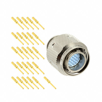 MKJ5A6F12-26PA by ITT Cannon, LLC - CONNECTOR PLUG MALE 26POS GOLD CRIMP