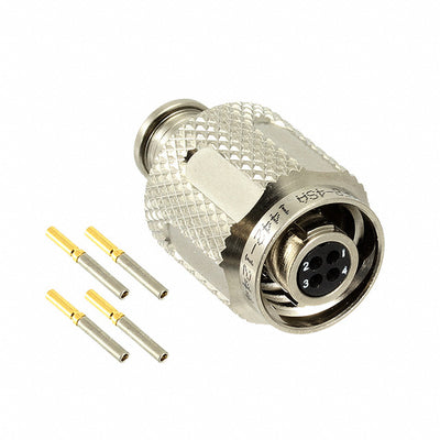 MKJ5A6F8-4SA by ITT Cannon, LLC - CONNECTOR PLUG FMALE 4POS GOLD CRIMP
