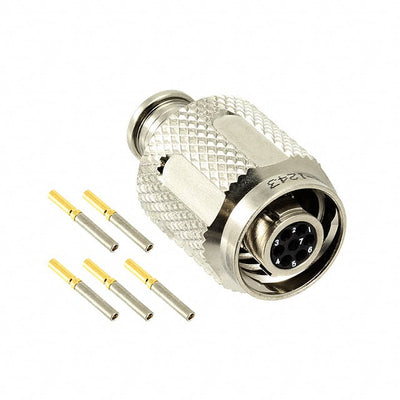 MKJ5A6F8-7SA by ITT Cannon, LLC - CONNECTOR PLUG FMALE 7POS GOLD CRIMP