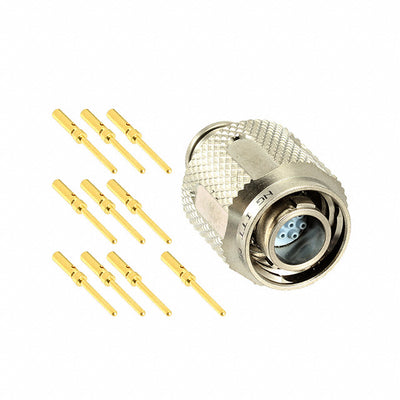 MKJ5A6F9-10PA by ITT Cannon, LLC - CONNECTOR PLUG MALE 10POS GOLD CRIMP