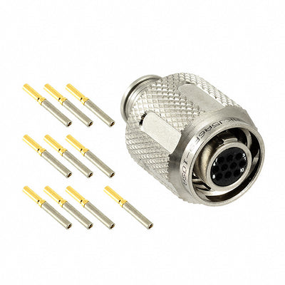MKJ5A6F9-10SA by ITT Cannon, LLC - CONNECTOR PLUG FMALE 10POS GOLD CRIMP