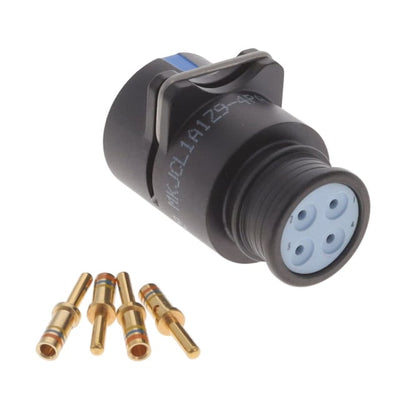 MKJCL1A1Z9-4PA by ITT Cannon, LLC - CONNECTOR RECPT MALE 4POS CRIMP