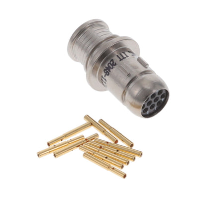 MKJCL1A6F7-10SA by ITT Cannon, LLC - CONNECTOR PLUG FMALE 10POS CRIMP