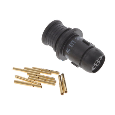 MKJCL1A6Z7-10SA by ITT Cannon, LLC - CONNECTOR PLUG FMALE 10POS CRIMP
