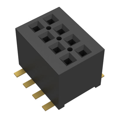 MLE-104-01-G-DV by Samtec Inc. - CONNECTOR RECPT 8POS 0.039 GOLD SMD