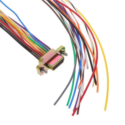 MM-213-015-161-41WD by AirBorn, Inc. - D-SUB, PLUG, .050"", 2ROW, 15POS,