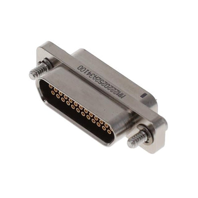 MM-222-025-2A3-4100 by AirBorn, Inc. - D-SUB, RCPTL, .050"", 2ROW, 25POS
