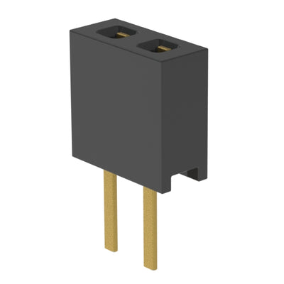MMS-102-01-H-SV by Samtec Inc. - CONNECTOR RECPT 2POS 0.079 GOLD PCB