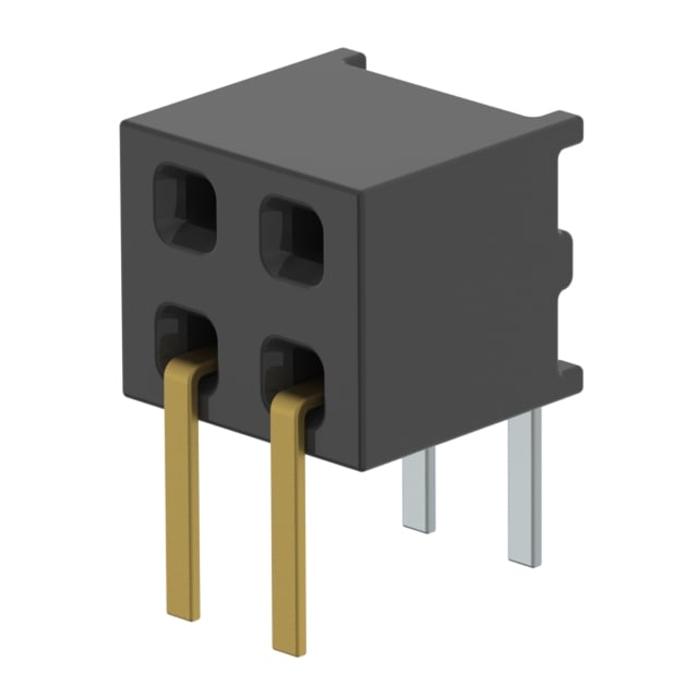 MMS-102-01-S-DH by Samtec Inc. - CONNECTOR RECPT 4P 0.079 GOLD PCB R/A