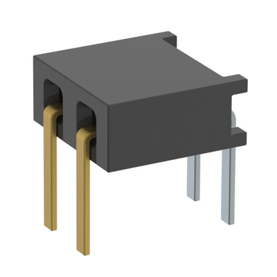 MMS-102-01-FM-SH by Samtec Inc. - CONNECTOR RECPT 2P 0.079 GOLD PCB R/A