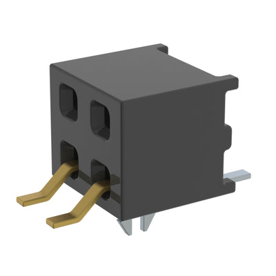 MMS-102-02-L-DH-LC by Samtec Inc. - CONNECTOR RECPT 4P 0.079 GOLD SMD R/A