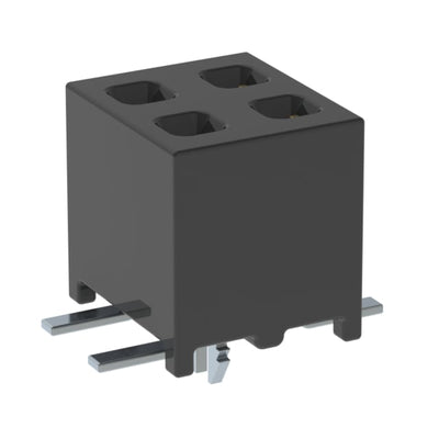 MMS-102-02-L-DV-LC by Samtec Inc. - CONNECTOR RECPT 4POS 0.079 GOLD SMD