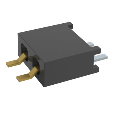 MMS-102-02-LM-SH-TR by Samtec Inc. - CONNECTOR RECPT 2P 0.079 GOLD SMD R/A