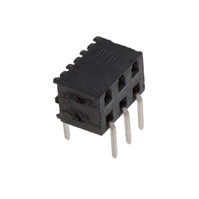 MMS-103-01-F-DH by Samtec Inc. - CONNECTOR RECPT 6P 0.079 GOLD PCB R/A
