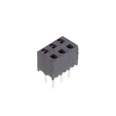MMS-103-01-F-DV by Samtec Inc. - CONNECTOR RECPT 6POS 0.079 GOLD PCB