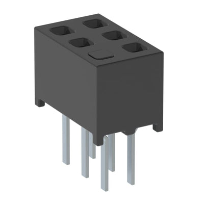 MMS-103-01-L-DV-01 by Samtec Inc. - CONNECTOR RECPT 6POS 0.079 GOLD PCB