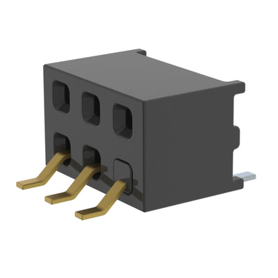 MMS-103-02-L-DH-01 by Samtec Inc. - CONNECTOR RECPT 6P 0.079 GOLD SMD R/A