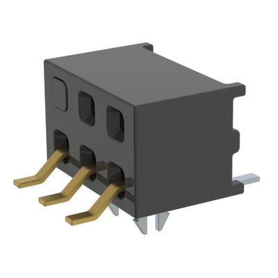 MMS-103-02-L-DH-LC-06 by Samtec Inc. - CONNECTOR RECPT 6P 0.079 GOLD SMD R/A