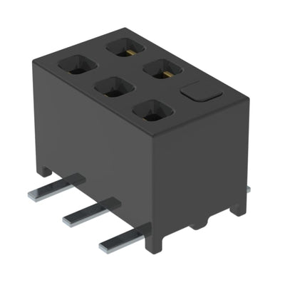 MMS-103-02-L-DV-02-TR by Samtec Inc. - CONNECTOR RECPT 6POS 0.079 GOLD SMD