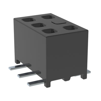 MMS-103-02-L-DV-04-TR by Samtec Inc. - CONNECTOR RECPT 6POS 0.079 GOLD SMD