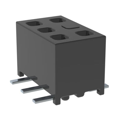 MMS-103-02-LM-DV-A-04-M-TR by Samtec Inc. - CONNECTOR RECPT 6POS 0.079 GOLD SMD