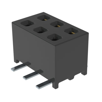 MMS-103-02-F-DV by Samtec Inc. - CONNECTOR RECPT 6POS 0.079 GOLD SMD