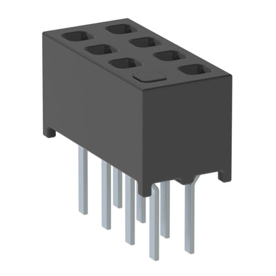 MMS-104-01-L-DV-01 by Samtec Inc. - CONNECTOR RECPT 8POS 0.079 GOLD PCB
