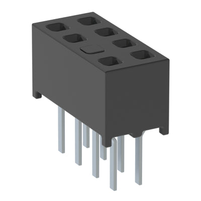 MMS-104-01-L-DV-03 by Samtec Inc. - CONNECTOR RECPT 8POS 0.079 GOLD PCB