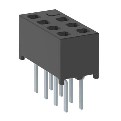 MMS-104-01-L-DV-08 by Samtec Inc. - CONNECTOR RECPT 8POS 0.079 GOLD PCB