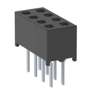 MMS-104-01-LM-DV by Samtec Inc. - CONNECTOR RECPT 8POS 0.079 GOLD PCB