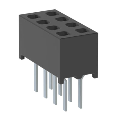 MMS-104-01-S-DV by Samtec Inc. - CONNECTOR RECPT 8POS 0.079 GOLD PCB