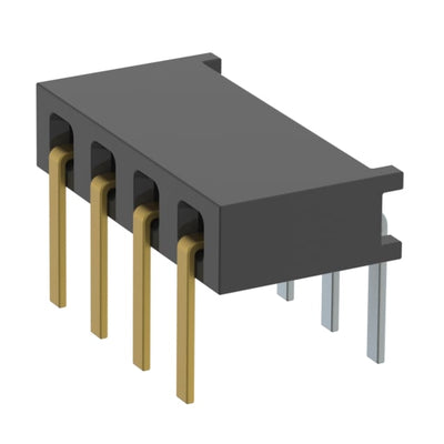 MMS-104-01-F-SH by Samtec Inc. - CONNECTOR RECPT 4P 0.079 GOLD PCB R/A